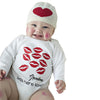 Bodysuits Cotton Long Sleeve Kiss Lipstick